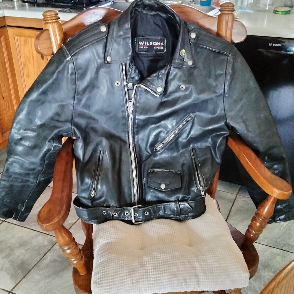 Leather jacket size Large